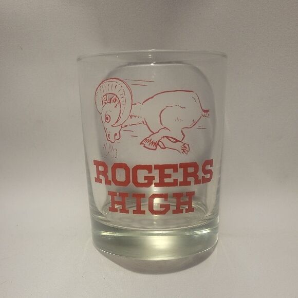 Rogers High Red Bar Glass - Picture 1 of 3